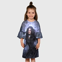 Платье клеш для девочки Йеннифер, цвет: 3D-принт — фото 2