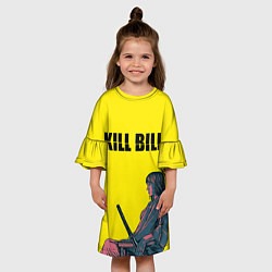 Платье клеш для девочки Kill Bill, цвет: 3D-принт — фото 2