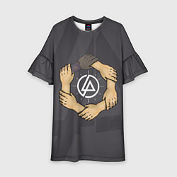 Платье клеш для девочки Linkin Park: Brotherhood, цвет: 3D-принт