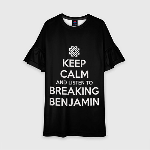 Детское платье Keep Calm & Breaking Benjamin / 3D-принт – фото 1