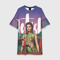Платье клеш для девочки Selena Gomez: Fetish, цвет: 3D-принт