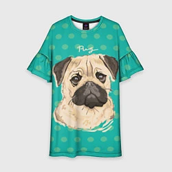 Детское платье Pug Mops