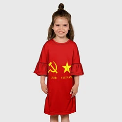Платье клеш для девочки СССР и Вьетнам, цвет: 3D-принт — фото 2