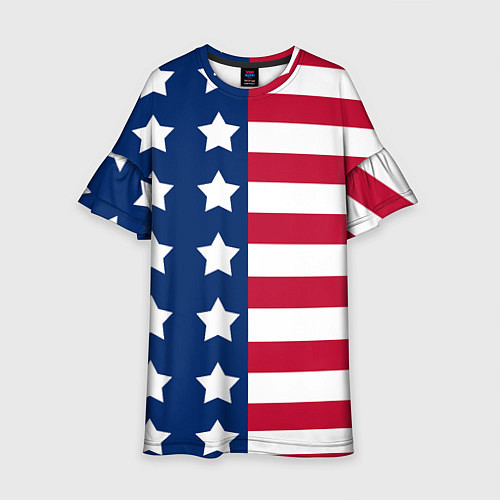 Детское платье USA Flag / 3D-принт – фото 1