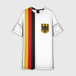 Платье клеш для девочки I Love Germany, цвет: 3D-принт