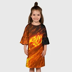 Платье клеш для девочки NATSU DRAGNEEL, цвет: 3D-принт — фото 2