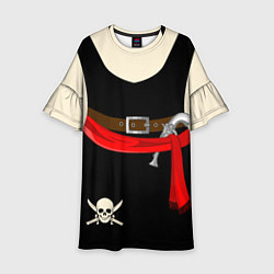 Платье клеш для девочки Костюм Пирата, цвет: 3D-принт