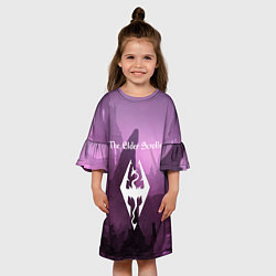Платье клеш для девочки The Elder Scrolls, цвет: 3D-принт — фото 2