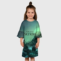 Платье клеш для девочки SKYRIM, цвет: 3D-принт — фото 2