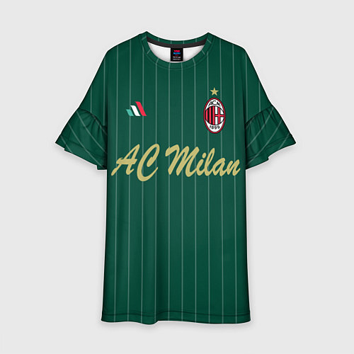 Детское платье AC Milan: Green Form / 3D-принт – фото 1