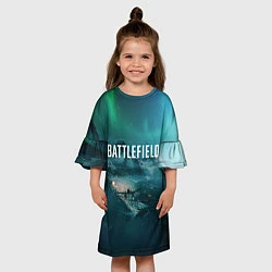 Платье клеш для девочки Battlefield: Sea Force, цвет: 3D-принт — фото 2