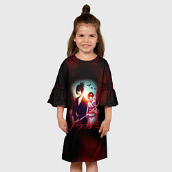 Платье клеш для девочки Бездомный Бог, цвет: 3D-принт — фото 2