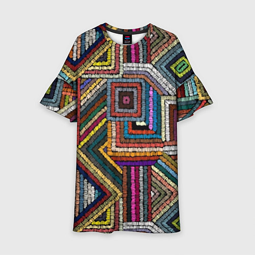 Детское платье Этнический ковровый орнамент / 3D-принт – фото 1