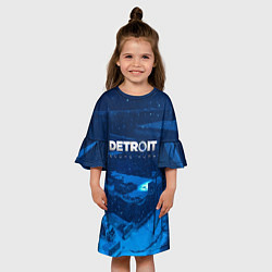 Платье клеш для девочки Detroit: Become Human, цвет: 3D-принт — фото 2
