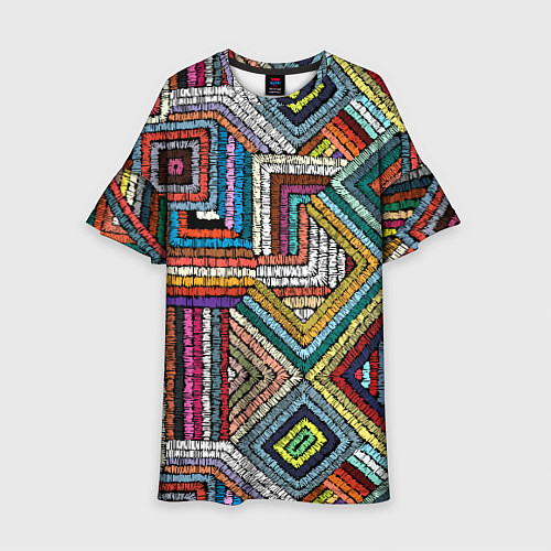 Детское платье Этнический орнамент вышивка / 3D-принт – фото 1