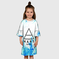 Платье клеш для девочки 30 SECONDS TO MARS цвета 3D-принт — фото 2