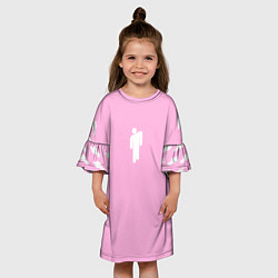 Платье клеш для девочки BILLIE EILISH, цвет: 3D-принт — фото 2