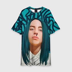 Платье клеш для девочки Billie Eilish, цвет: 3D-принт