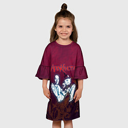 Платье клеш для девочки Агата Кристи, цвет: 3D-принт — фото 2