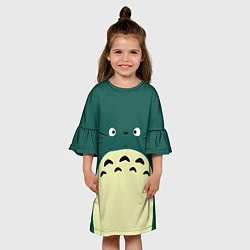 Платье клеш для девочки Totoro, цвет: 3D-принт — фото 2