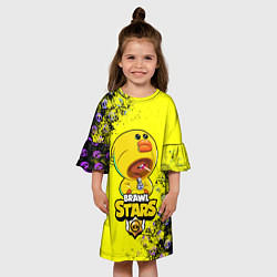 Платье клеш для девочки Brawl Stars SALLY LEON, цвет: 3D-принт — фото 2