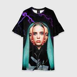 Платье клеш для девочки BILLIE EILISH, цвет: 3D-принт