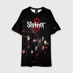 Платье клеш для девочки Slipknot, цвет: 3D-принт