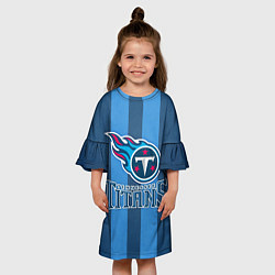 Платье клеш для девочки Tennessee Titans, цвет: 3D-принт — фото 2