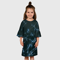 Платье клеш для девочки Нейросети, цвет: 3D-принт — фото 2