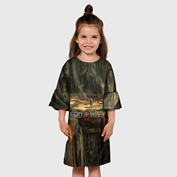 Платье клеш для девочки GOD OF WAR, цвет: 3D-принт — фото 2