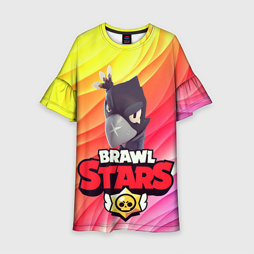 Детское платье Brawl Stars - Crow / 3D-принт – фото 1