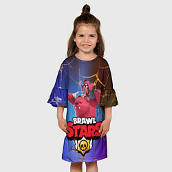 Платье клеш для девочки Brawl Stars - Nita, цвет: 3D-принт — фото 2