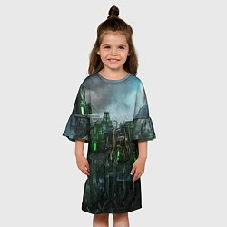 Платье клеш для девочки Герои Нежить, цвет: 3D-принт — фото 2