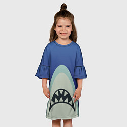 Платье клеш для девочки IKEA Shark, цвет: 3D-принт — фото 2