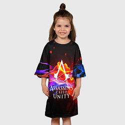 Платье клеш для девочки Assassin’s Creed: Unity, цвет: 3D-принт — фото 2