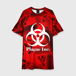 Платье клеш для девочки PLAGUE INC, цвет: 3D-принт