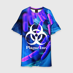 Платье клеш для девочки PLAGUE INC, цвет: 3D-принт