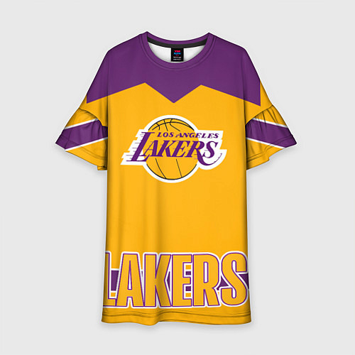Детское платье Los Angeles Lakers / 3D-принт – фото 1