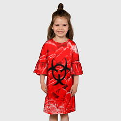 Платье клеш для девочки PLAGUE INCBIOHAZARD, цвет: 3D-принт — фото 2