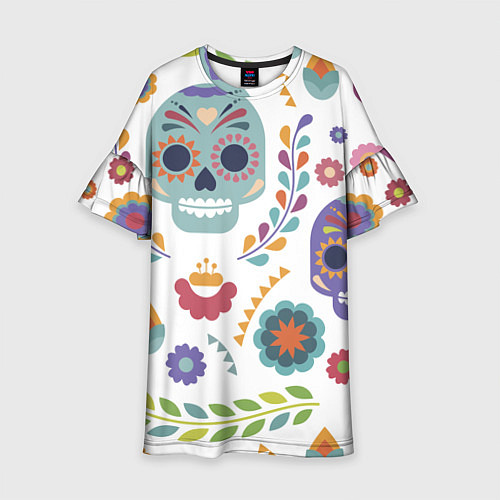 Детское платье Мексиканские мотивы / 3D-принт – фото 1