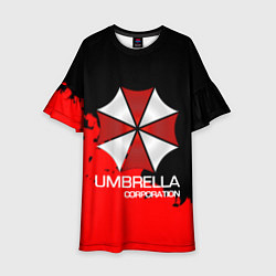 Платье клеш для девочки UMBRELLA CORP, цвет: 3D-принт