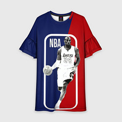 Платье клеш для девочки NBA Kobe Bryant, цвет: 3D-принт