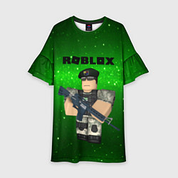 Платье клеш для девочки Roblox, цвет: 3D-принт