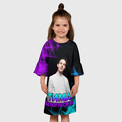 Платье клеш для девочки Тима Белорусских, цвет: 3D-принт — фото 2
