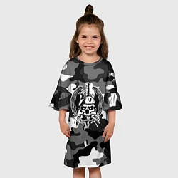Платье клеш для девочки ВВ МВД, цвет: 3D-принт — фото 2