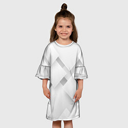 Платье клеш для девочки Геометрическая Абстракция, цвет: 3D-принт — фото 2