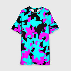 Платье клеш для девочки Modern Camouflage, цвет: 3D-принт