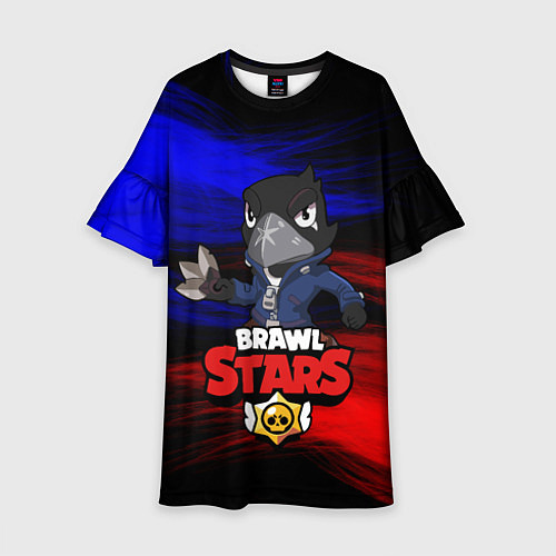 Детское платье BRAWL STARS CROW / 3D-принт – фото 1