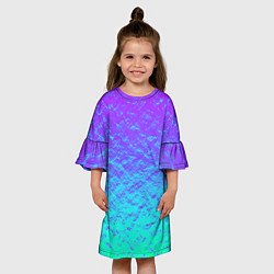 Платье клеш для девочки ПЕРЛАМУТР, цвет: 3D-принт — фото 2