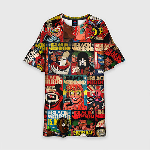 Детское платье ЧЕРНОЕ ЗЕРКАЛО / 3D-принт – фото 1